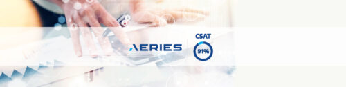 10) Aeries achieves a CSAT score of 91%,